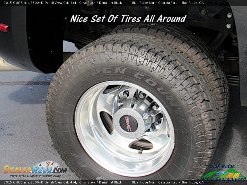 2015 GMC Sierra 3500HD Denali Crew Cab 4x4 Onyx Black / Denali Jet Black Photo #9