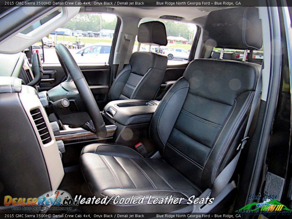2015 GMC Sierra 3500HD Denali Crew Cab 4x4 Onyx Black / Denali Jet Black Photo #10