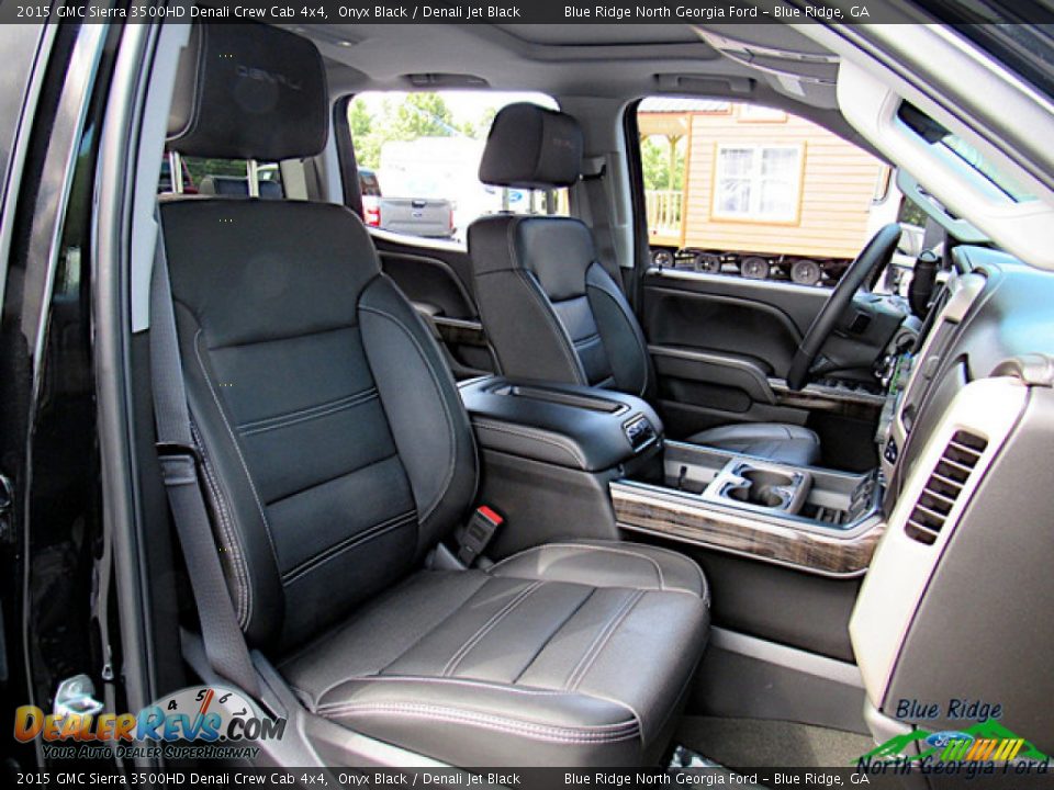 2015 GMC Sierra 3500HD Denali Crew Cab 4x4 Onyx Black / Denali Jet Black Photo #11