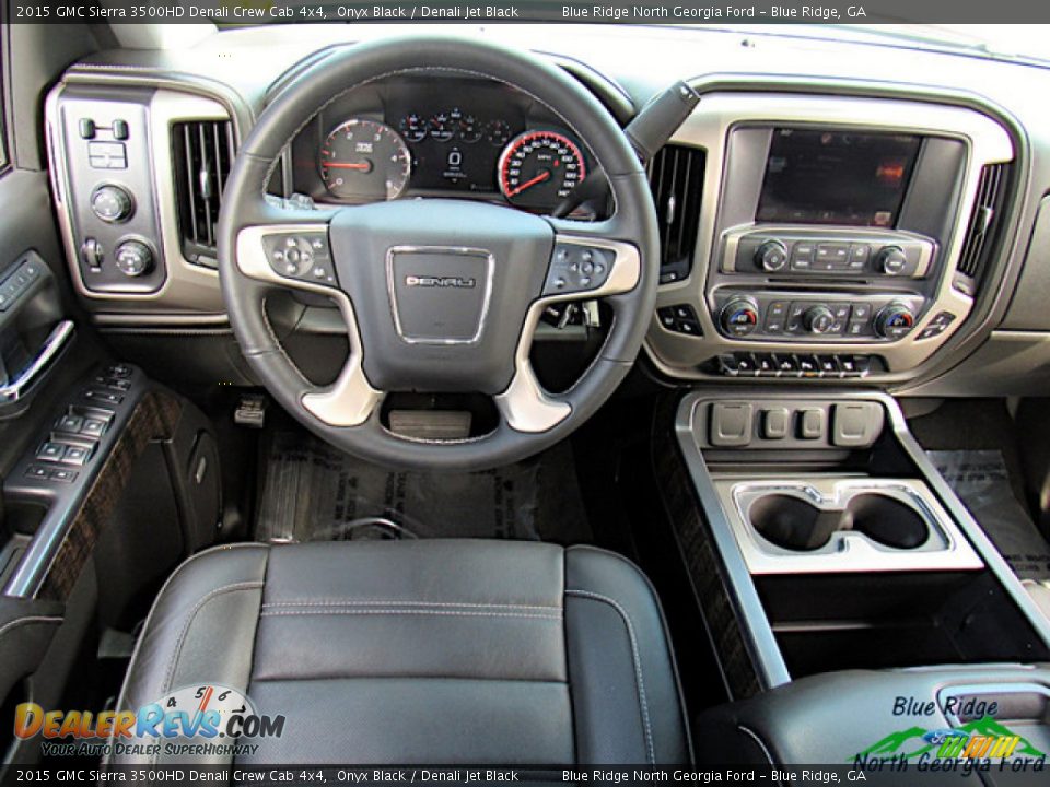 2015 GMC Sierra 3500HD Denali Crew Cab 4x4 Onyx Black / Denali Jet Black Photo #14