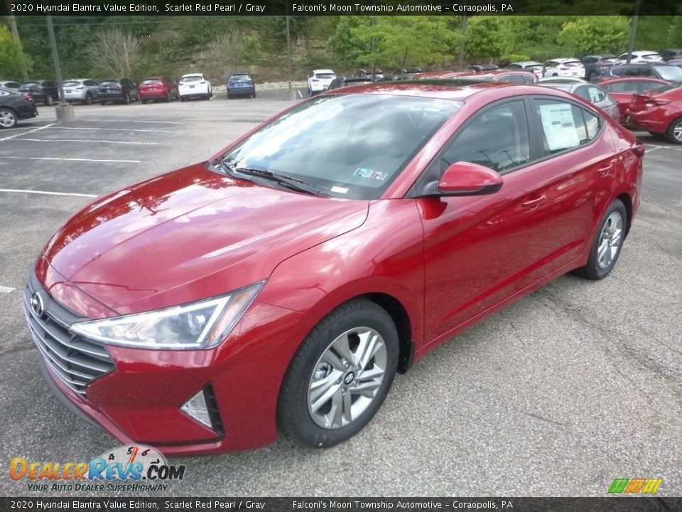 2020 Hyundai Elantra Value Edition Scarlet Red Pearl / Gray Photo #5