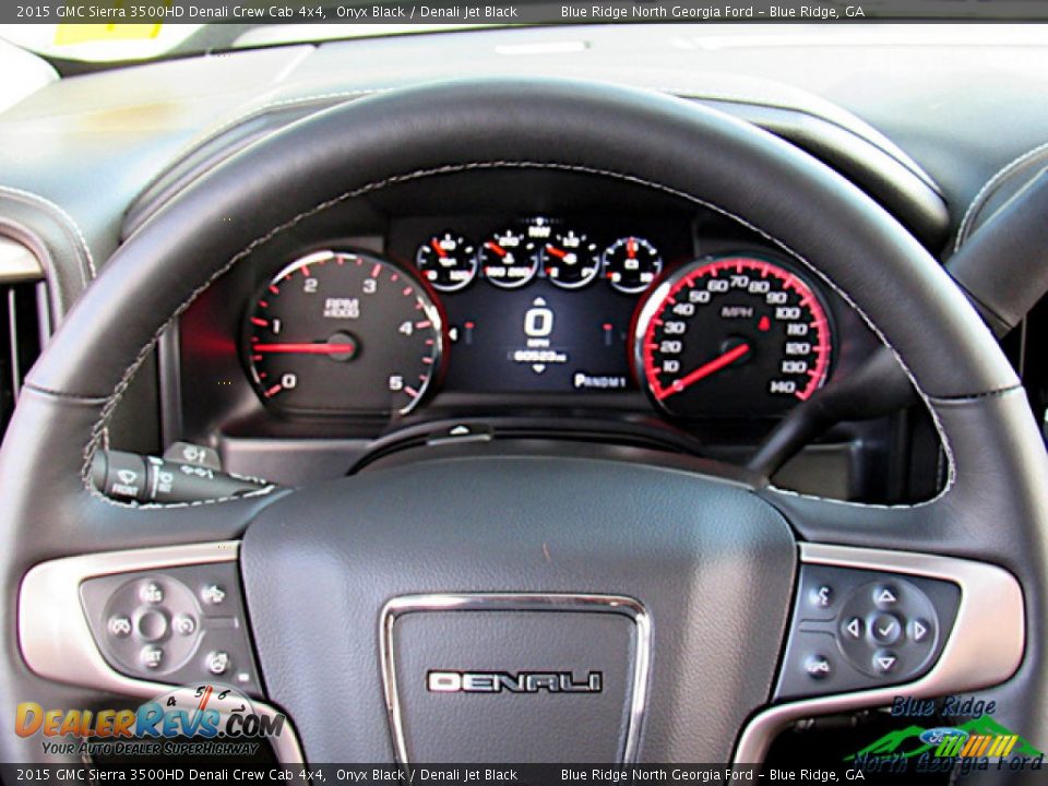 2015 GMC Sierra 3500HD Denali Crew Cab 4x4 Onyx Black / Denali Jet Black Photo #17