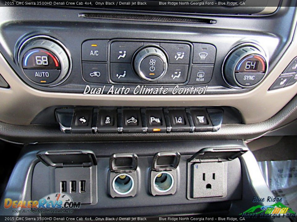 2015 GMC Sierra 3500HD Denali Crew Cab 4x4 Onyx Black / Denali Jet Black Photo #21