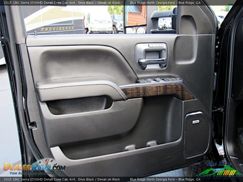 2015 GMC Sierra 3500HD Denali Crew Cab 4x4 Onyx Black / Denali Jet Black Photo #28