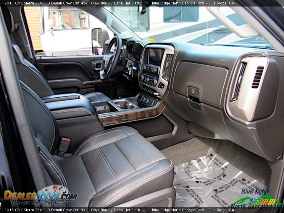 2015 GMC Sierra 3500HD Denali Crew Cab 4x4 Onyx Black / Denali Jet Black Photo #30