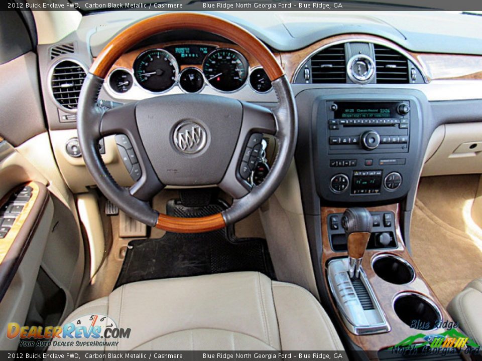 2012 Buick Enclave FWD Carbon Black Metallic / Cashmere Photo #16