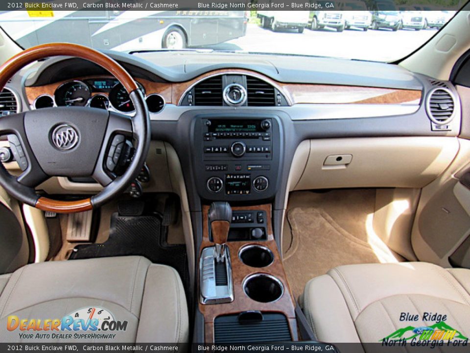 2012 Buick Enclave FWD Carbon Black Metallic / Cashmere Photo #17
