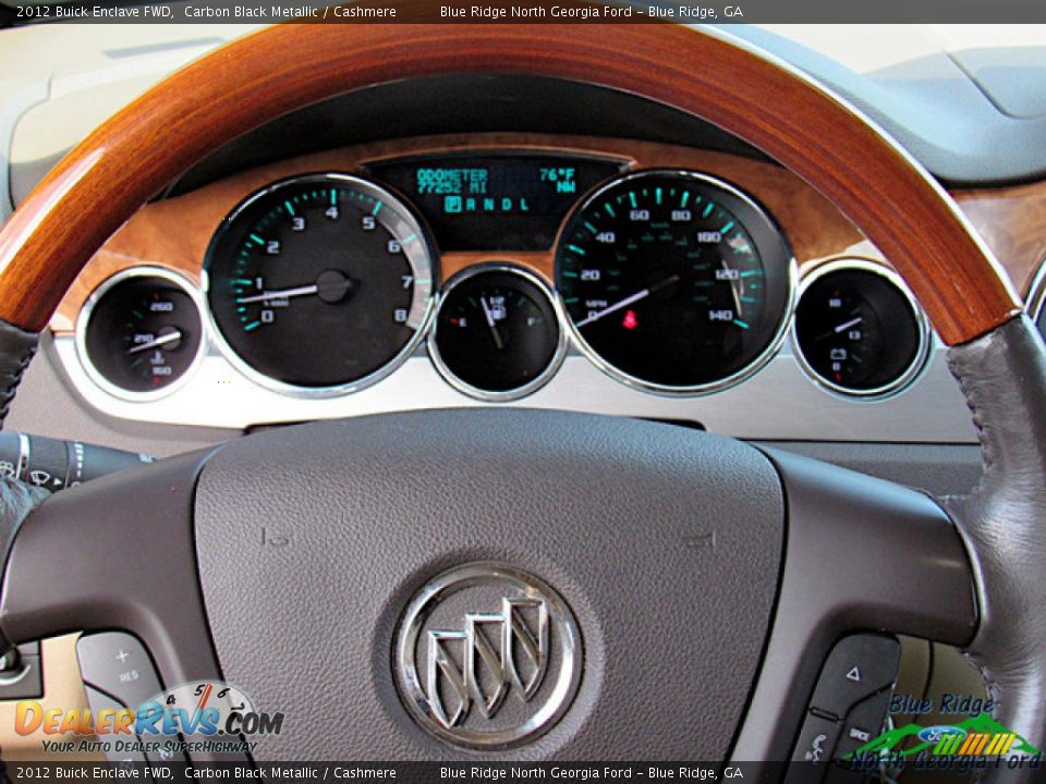 2012 Buick Enclave FWD Carbon Black Metallic / Cashmere Photo #19