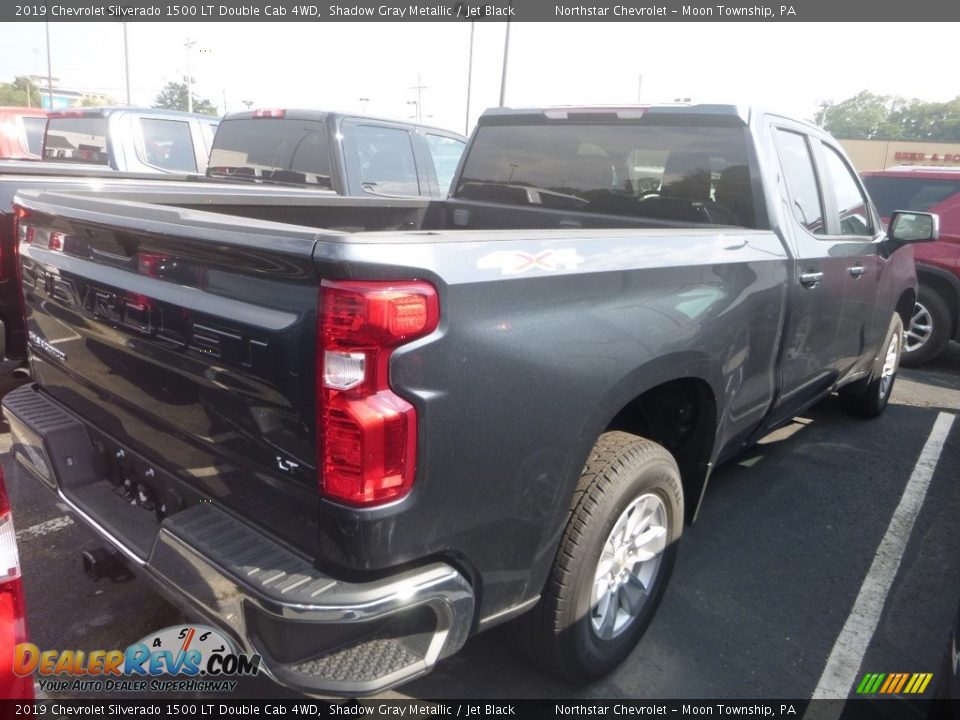 2019 Chevrolet Silverado 1500 LT Double Cab 4WD Shadow Gray Metallic / Jet Black Photo #4