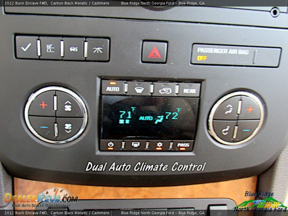 2012 Buick Enclave FWD Carbon Black Metallic / Cashmere Photo #22