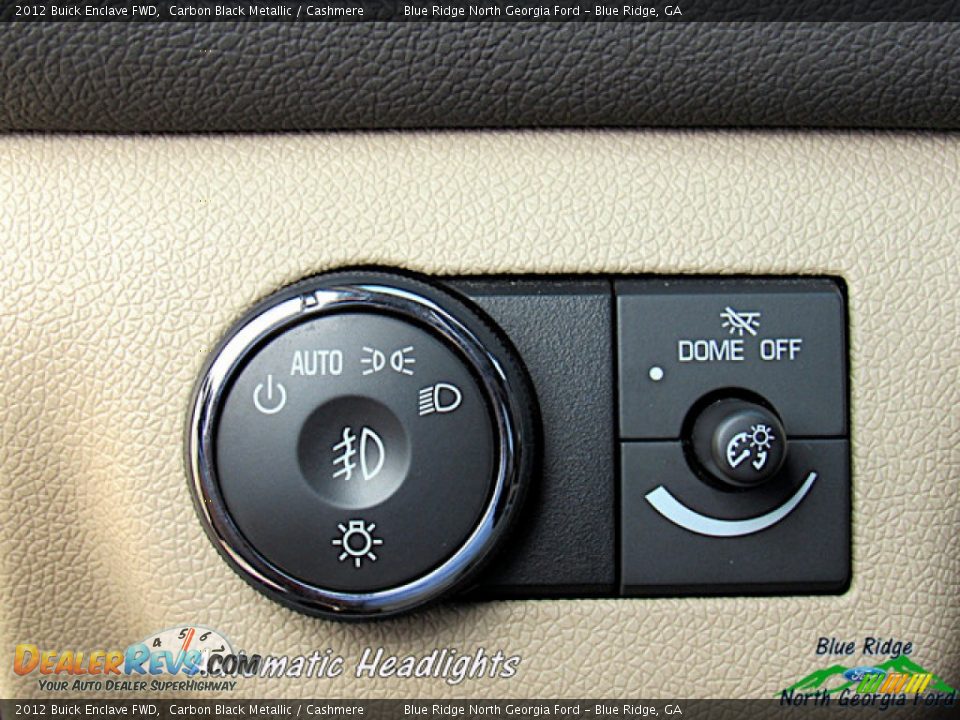 2012 Buick Enclave FWD Carbon Black Metallic / Cashmere Photo #24