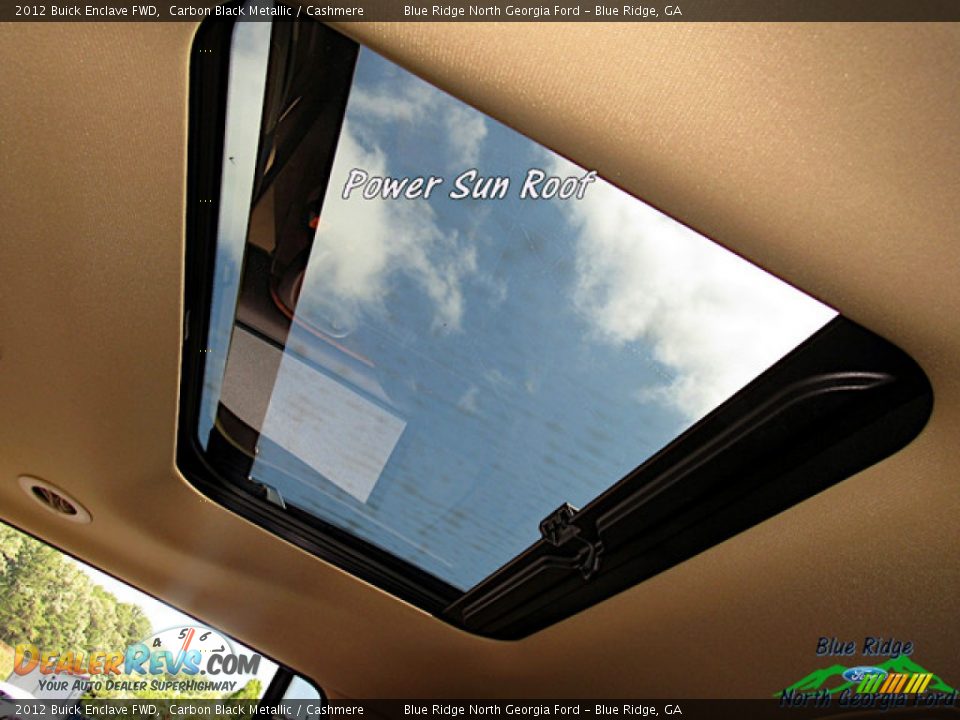 2012 Buick Enclave FWD Carbon Black Metallic / Cashmere Photo #26