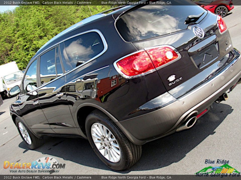 2012 Buick Enclave FWD Carbon Black Metallic / Cashmere Photo #36