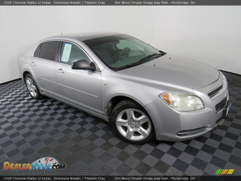 2008 Chevrolet Malibu LS Sedan Silverstone Metallic / Titanium Gray Photo #4