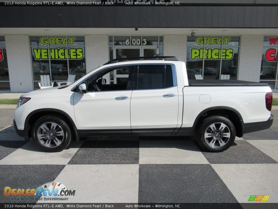 2019 Honda Ridgeline RTL-E AWD White Diamond Pearl / Black Photo #1