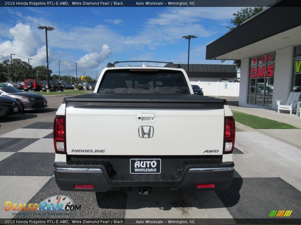 2019 Honda Ridgeline RTL-E AWD White Diamond Pearl / Black Photo #4