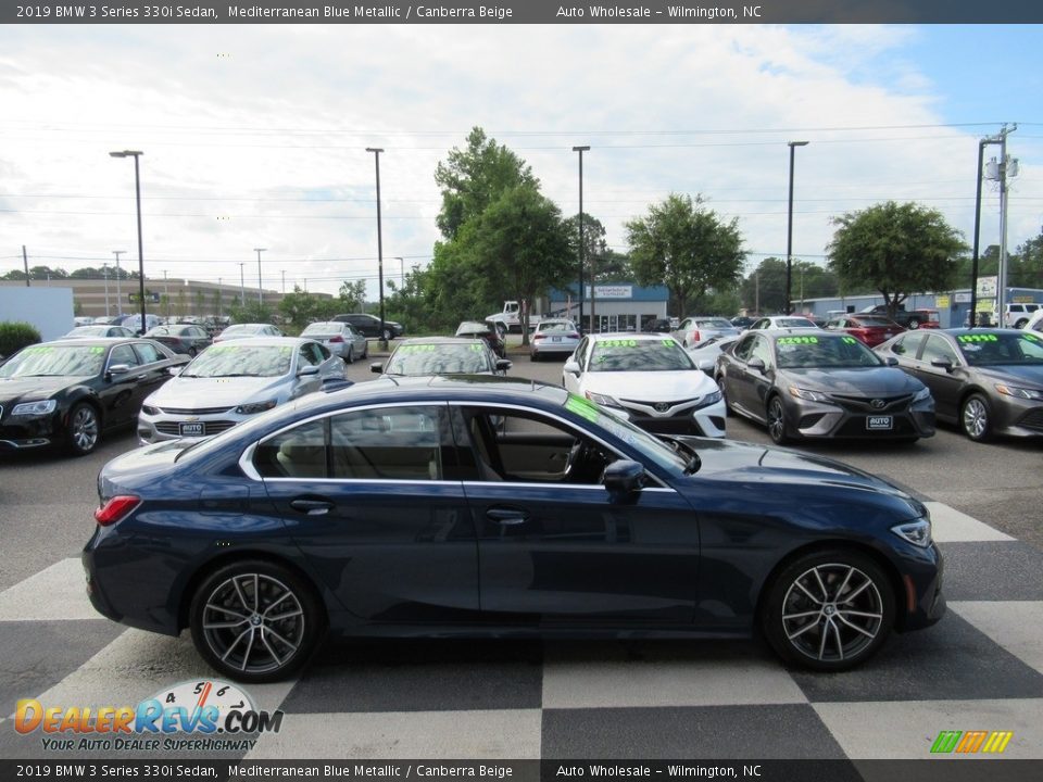2019 BMW 3 Series 330i Sedan Mediterranean Blue Metallic / Canberra Beige Photo #3