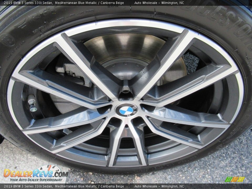 2019 BMW 3 Series 330i Sedan Mediterranean Blue Metallic / Canberra Beige Photo #7