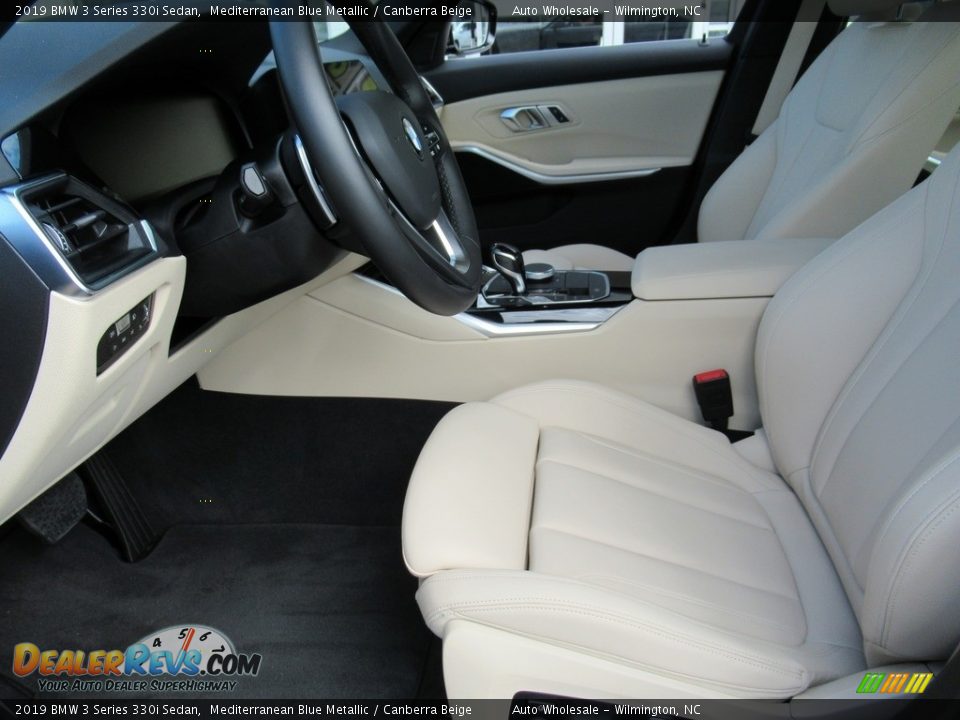 2019 BMW 3 Series 330i Sedan Mediterranean Blue Metallic / Canberra Beige Photo #10