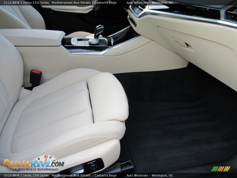 2019 BMW 3 Series 330i Sedan Mediterranean Blue Metallic / Canberra Beige Photo #12
