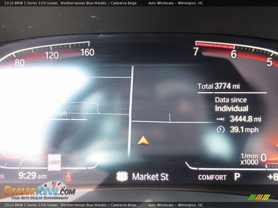 2019 BMW 3 Series 330i Sedan Mediterranean Blue Metallic / Canberra Beige Photo #16