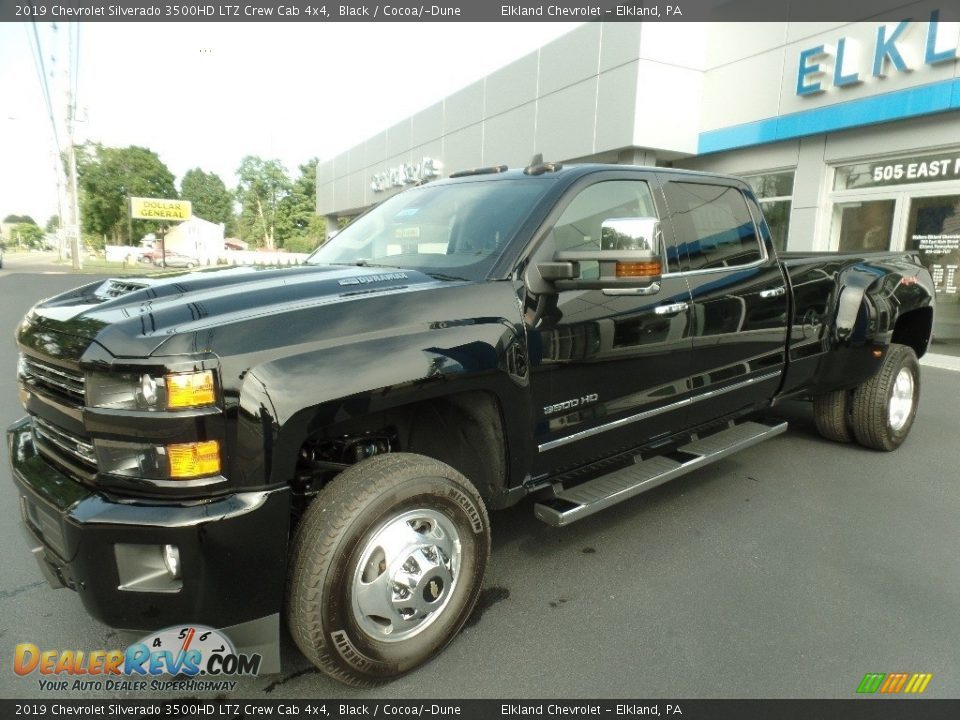 2019 Chevrolet Silverado 3500HD LTZ Crew Cab 4x4 Black / Cocoa/­Dune Photo #2
