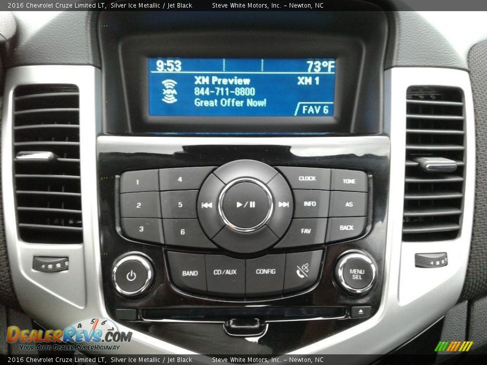 2016 Chevrolet Cruze Limited LT Silver Ice Metallic / Jet Black Photo #21