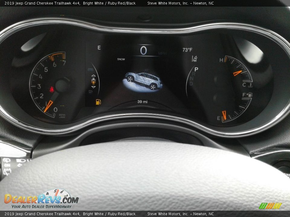 2019 Jeep Grand Cherokee Trailhawk 4x4 Bright White / Ruby Red/Black Photo #20