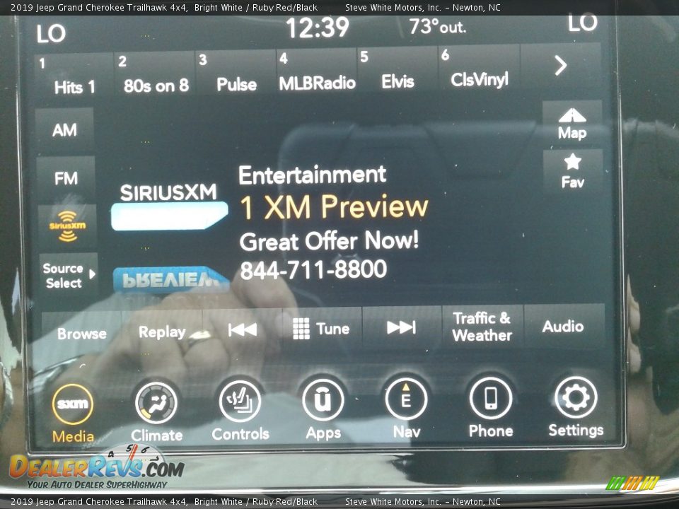 2019 Jeep Grand Cherokee Trailhawk 4x4 Bright White / Ruby Red/Black Photo #22