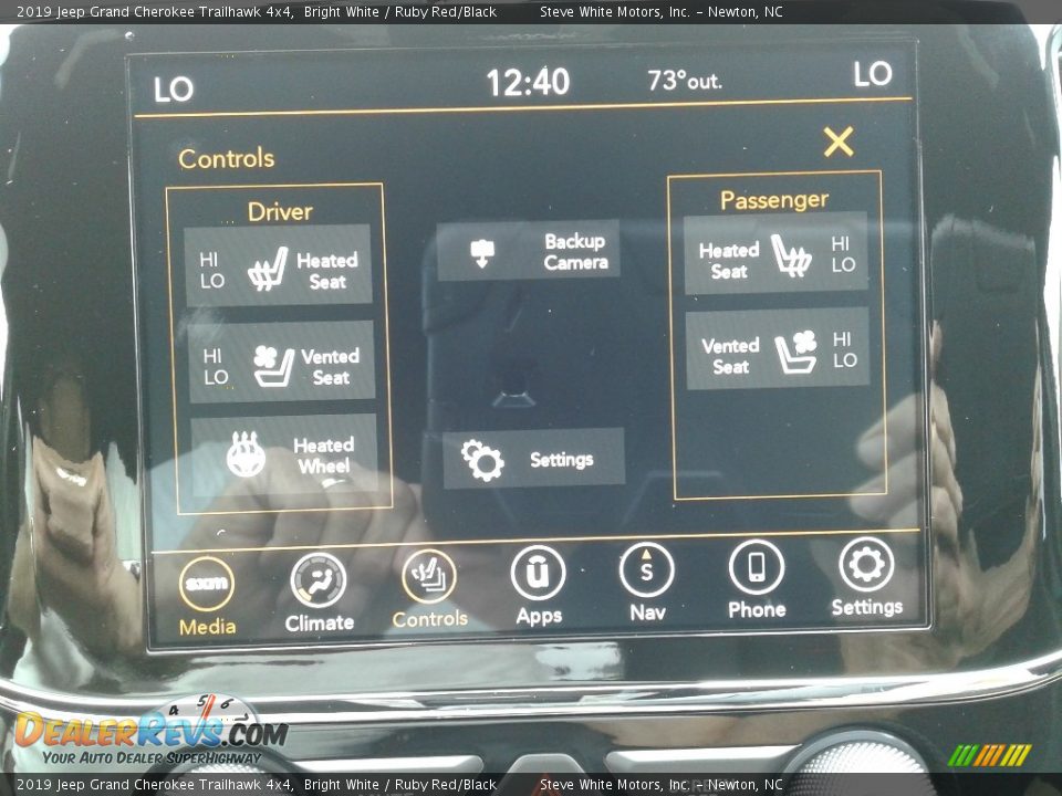 2019 Jeep Grand Cherokee Trailhawk 4x4 Bright White / Ruby Red/Black Photo #24