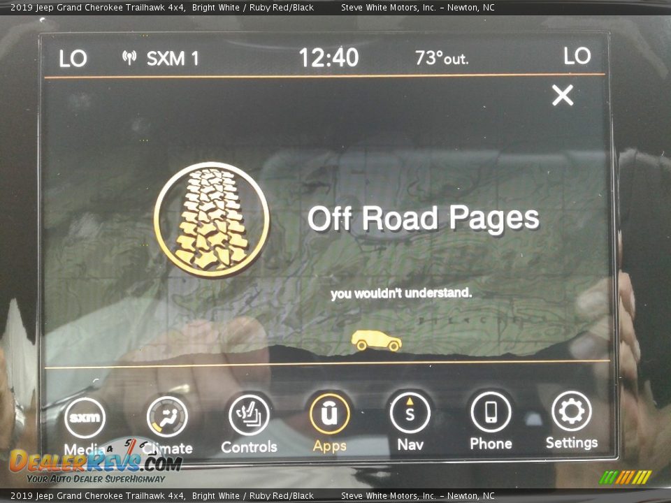 2019 Jeep Grand Cherokee Trailhawk 4x4 Bright White / Ruby Red/Black Photo #26