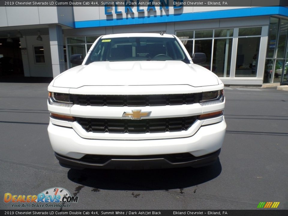 2019 Chevrolet Silverado LD Custom Double Cab 4x4 Summit White / Dark Ash/Jet Black Photo #3