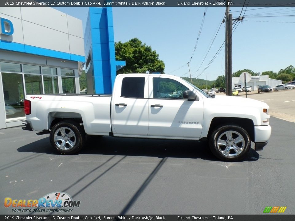 Summit White 2019 Chevrolet Silverado LD Custom Double Cab 4x4 Photo #6