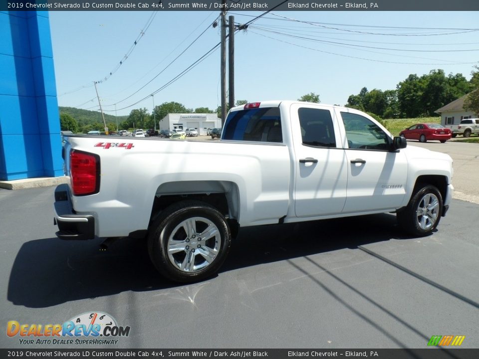 2019 Chevrolet Silverado LD Custom Double Cab 4x4 Summit White / Dark Ash/Jet Black Photo #7