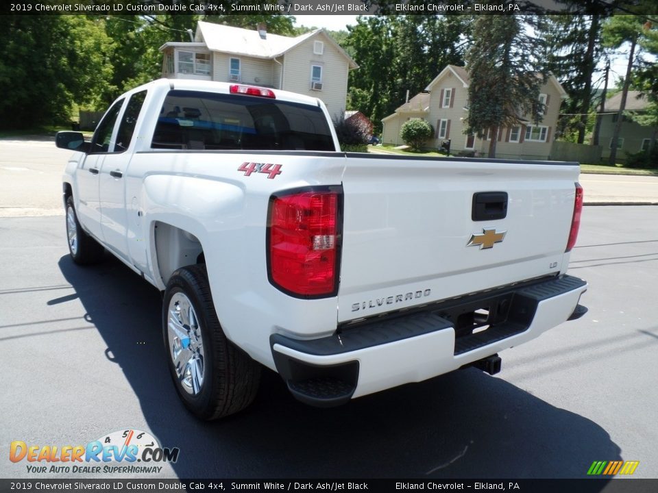2019 Chevrolet Silverado LD Custom Double Cab 4x4 Summit White / Dark Ash/Jet Black Photo #10