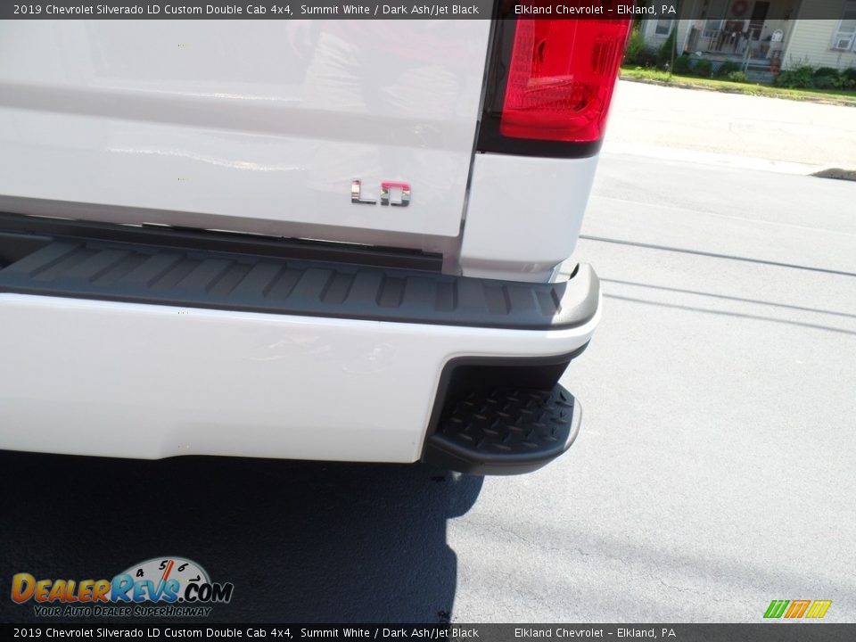 2019 Chevrolet Silverado LD Custom Double Cab 4x4 Summit White / Dark Ash/Jet Black Photo #14