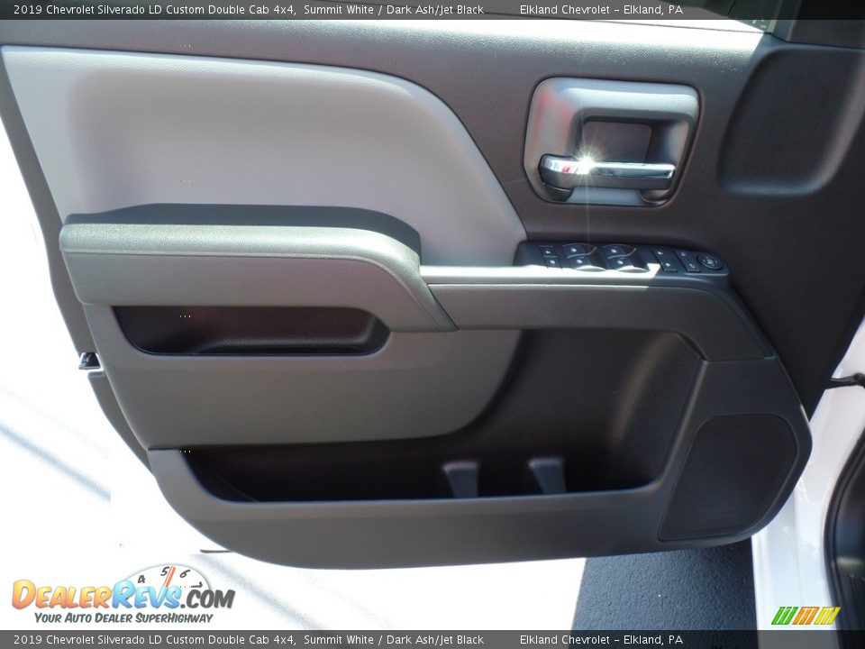 2019 Chevrolet Silverado LD Custom Double Cab 4x4 Summit White / Dark Ash/Jet Black Photo #16