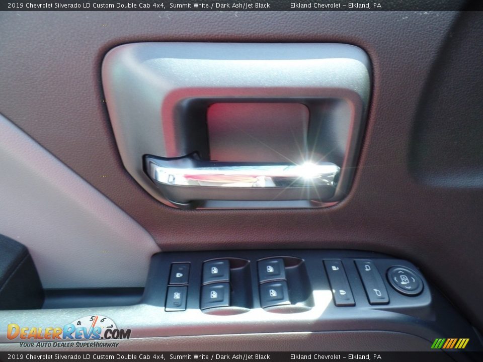 2019 Chevrolet Silverado LD Custom Double Cab 4x4 Summit White / Dark Ash/Jet Black Photo #17