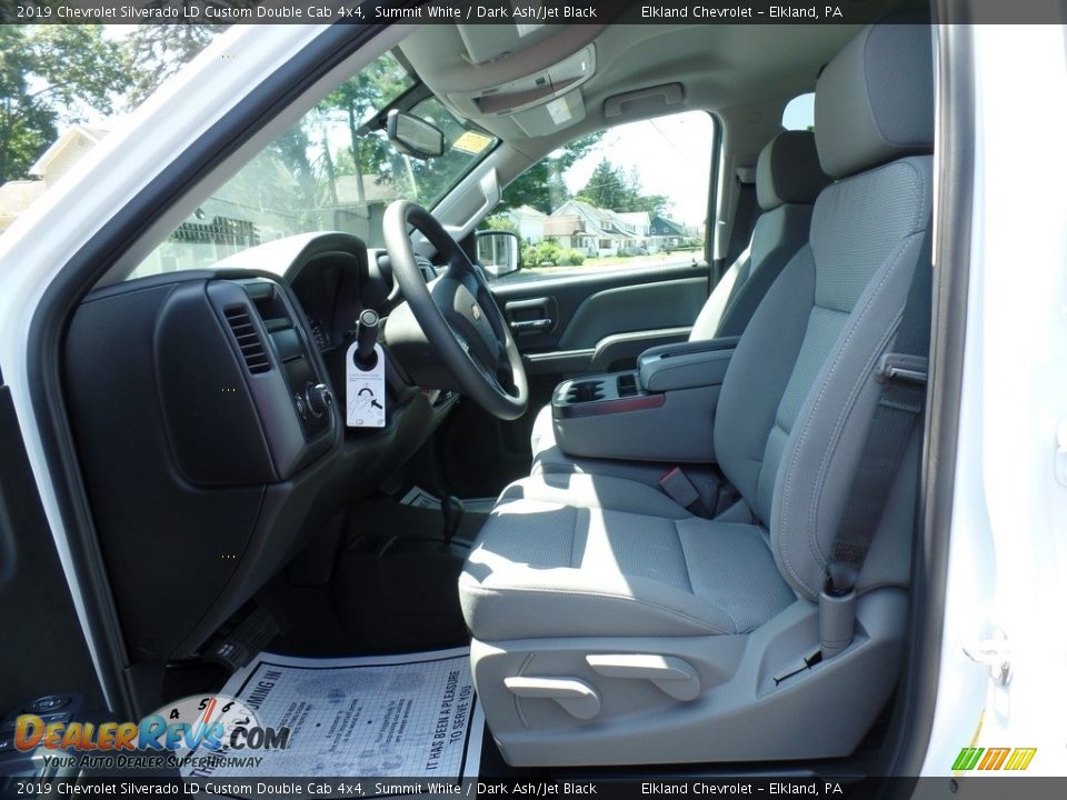 2019 Chevrolet Silverado LD Custom Double Cab 4x4 Summit White / Dark Ash/Jet Black Photo #18