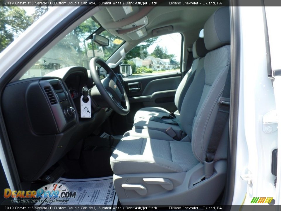 2019 Chevrolet Silverado LD Custom Double Cab 4x4 Summit White / Dark Ash/Jet Black Photo #19