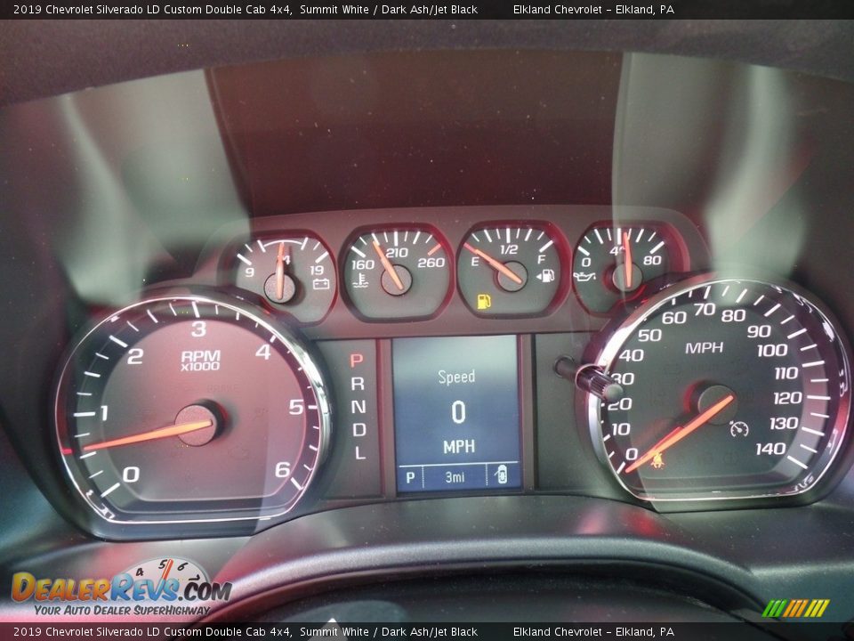 2019 Chevrolet Silverado LD Custom Double Cab 4x4 Summit White / Dark Ash/Jet Black Photo #24