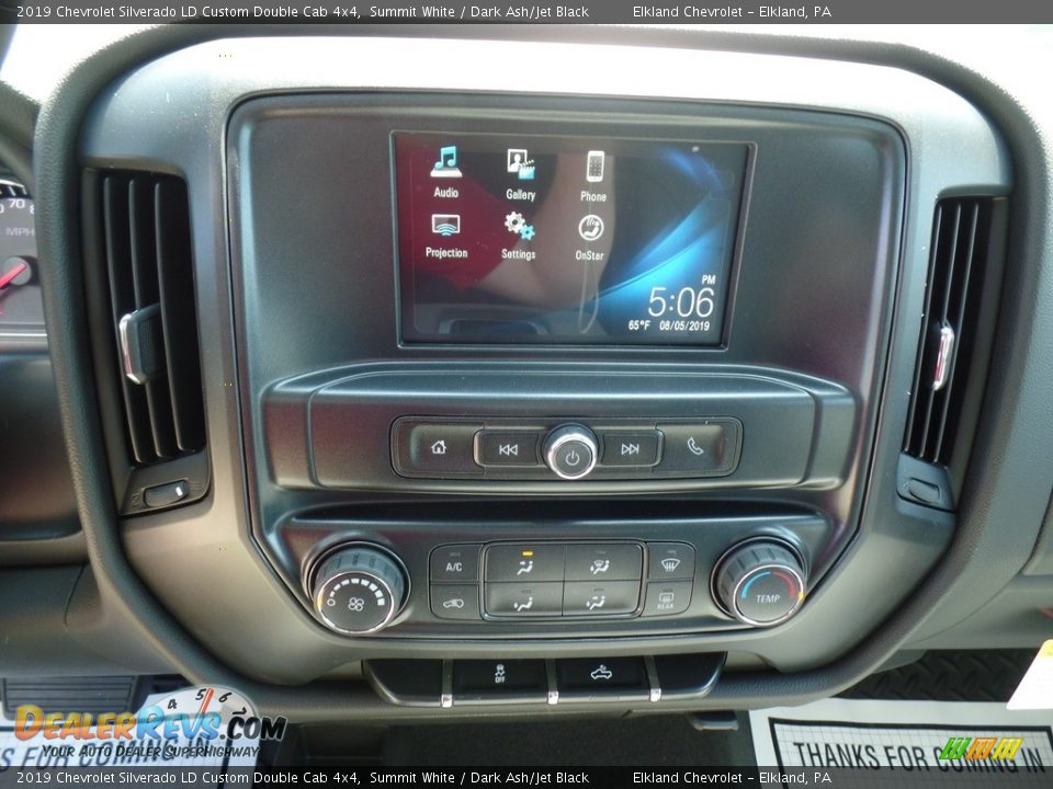 2019 Chevrolet Silverado LD Custom Double Cab 4x4 Summit White / Dark Ash/Jet Black Photo #25