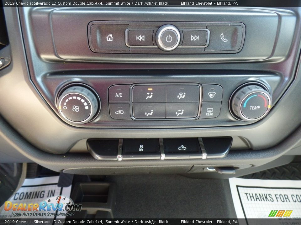 2019 Chevrolet Silverado LD Custom Double Cab 4x4 Summit White / Dark Ash/Jet Black Photo #30