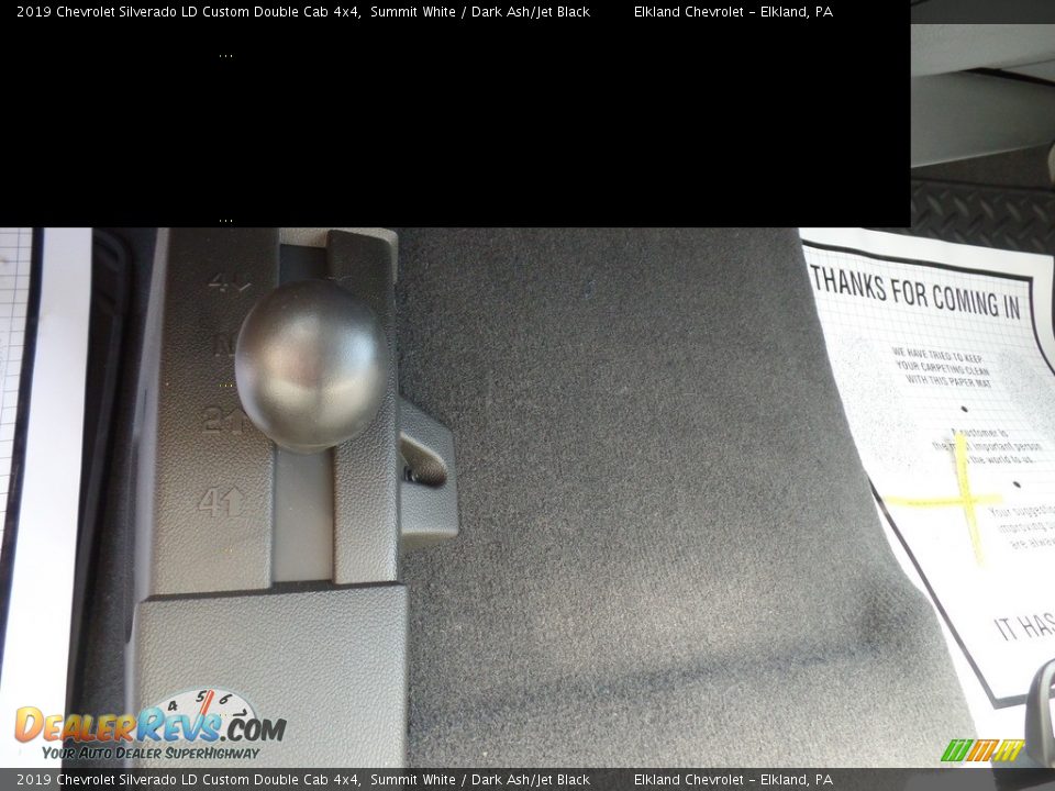 2019 Chevrolet Silverado LD Custom Double Cab 4x4 Summit White / Dark Ash/Jet Black Photo #31