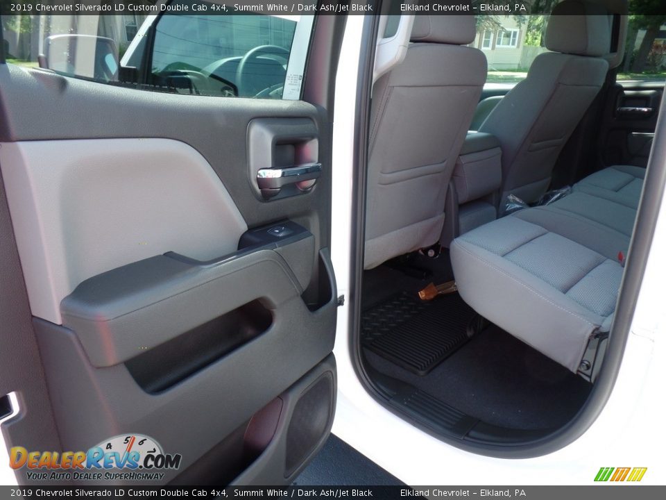 2019 Chevrolet Silverado LD Custom Double Cab 4x4 Summit White / Dark Ash/Jet Black Photo #33