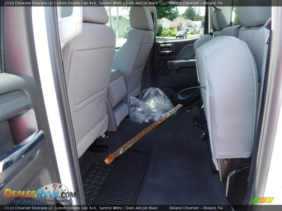 2019 Chevrolet Silverado LD Custom Double Cab 4x4 Summit White / Dark Ash/Jet Black Photo #35