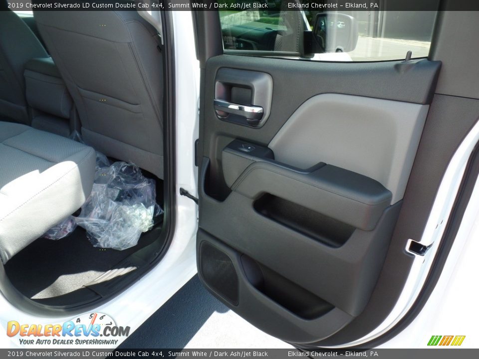 2019 Chevrolet Silverado LD Custom Double Cab 4x4 Summit White / Dark Ash/Jet Black Photo #36