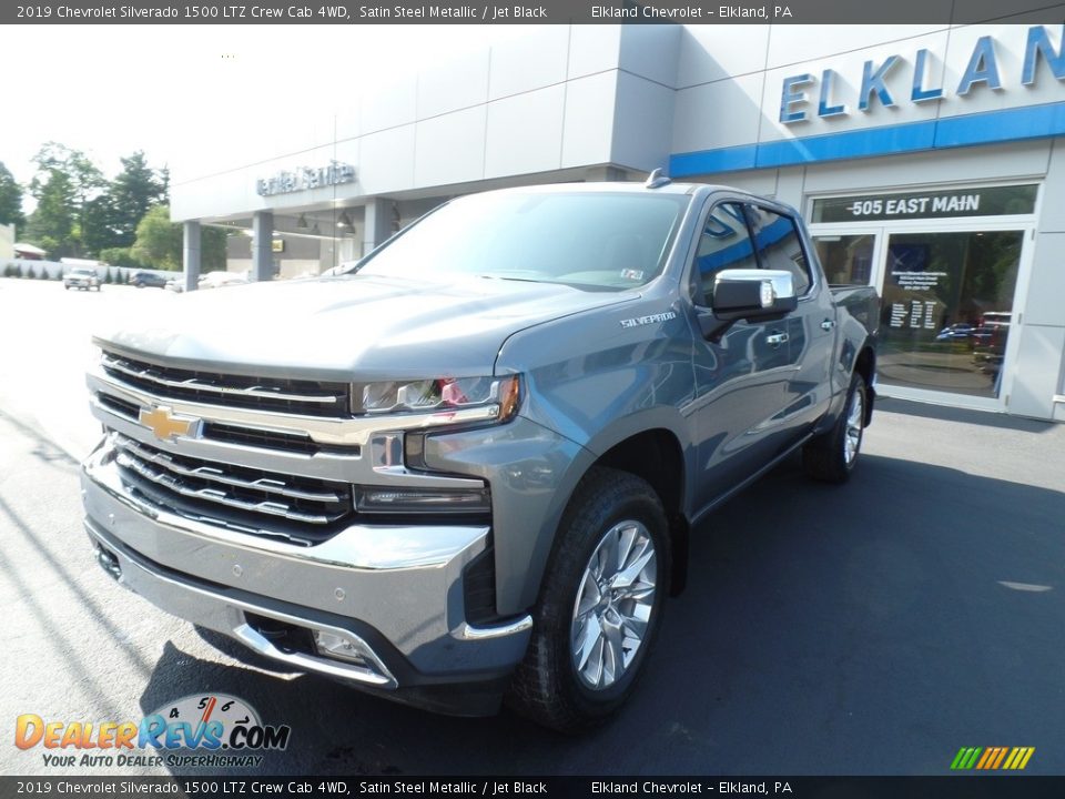 2019 Chevrolet Silverado 1500 LTZ Crew Cab 4WD Satin Steel Metallic / Jet Black Photo #2