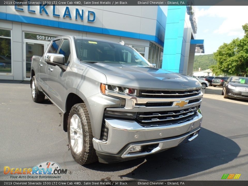 2019 Chevrolet Silverado 1500 LTZ Crew Cab 4WD Satin Steel Metallic / Jet Black Photo #4