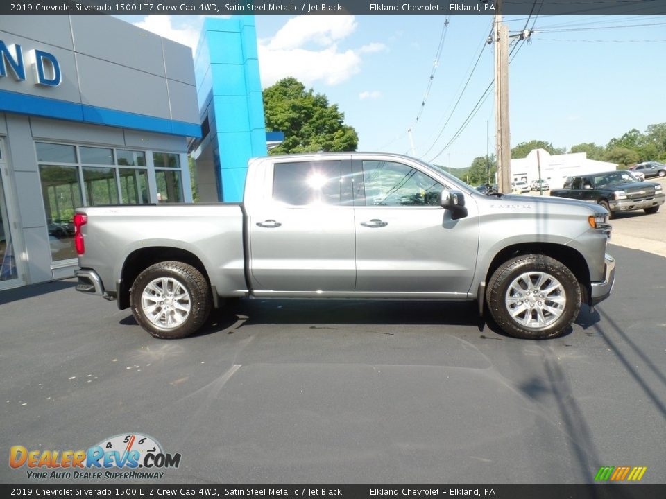 2019 Chevrolet Silverado 1500 LTZ Crew Cab 4WD Satin Steel Metallic / Jet Black Photo #6